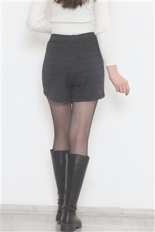 Patterned Jacquard Skirt Burgundy Black