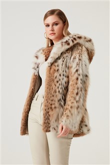 Women Fur Coats naturel Lynx 2025-1NL
