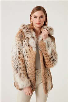 Women Fur Coats naturel Lynx 2025-1NL
