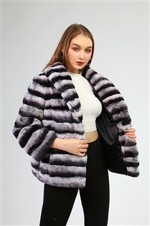 Women Fur Coats Rex GRO-1121-60SB